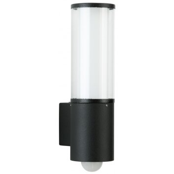 Albert 320 Aplique para exterior Negro, 1 luz, Sensor de movimiento