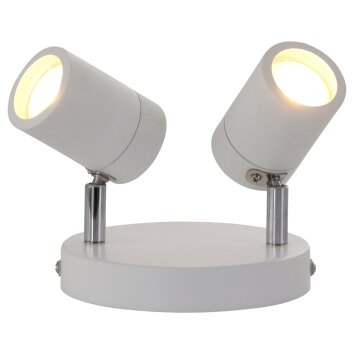 Steinhauer Upround Lámpara de Techo LED Níquel-mate, Blanca, 2 luces