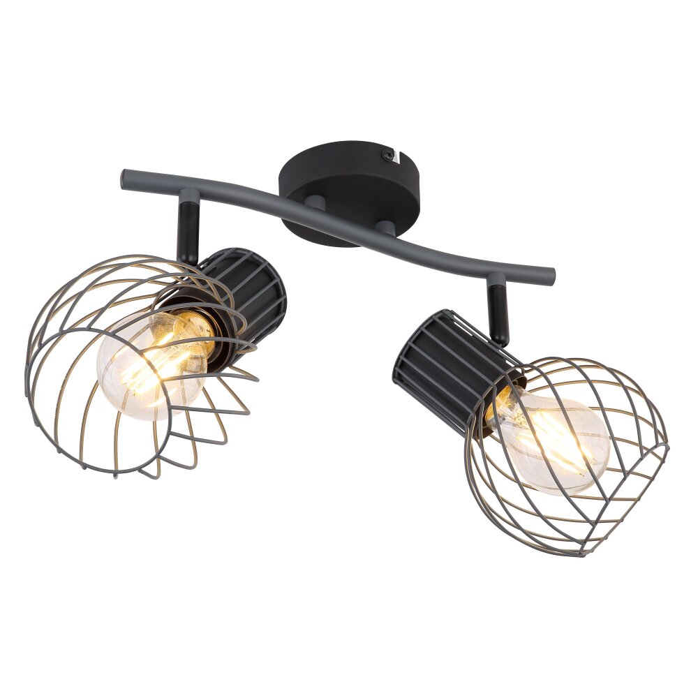 Globo BEVERONE Proyector Negro, 2 luces main product photo