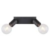 Globo HERMINE Proyector Negro, 2 luces