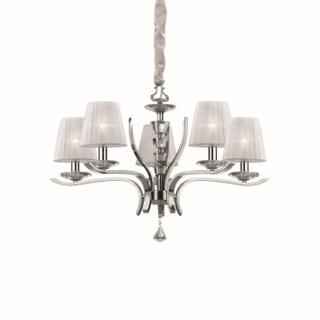 Ideal Lux PEGASO Lámpara Colgante Blanca, 5 luces