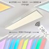 Antria Lámpara de Techo LED Blanca, 1 luz, Mando a distancia, Cambia de color