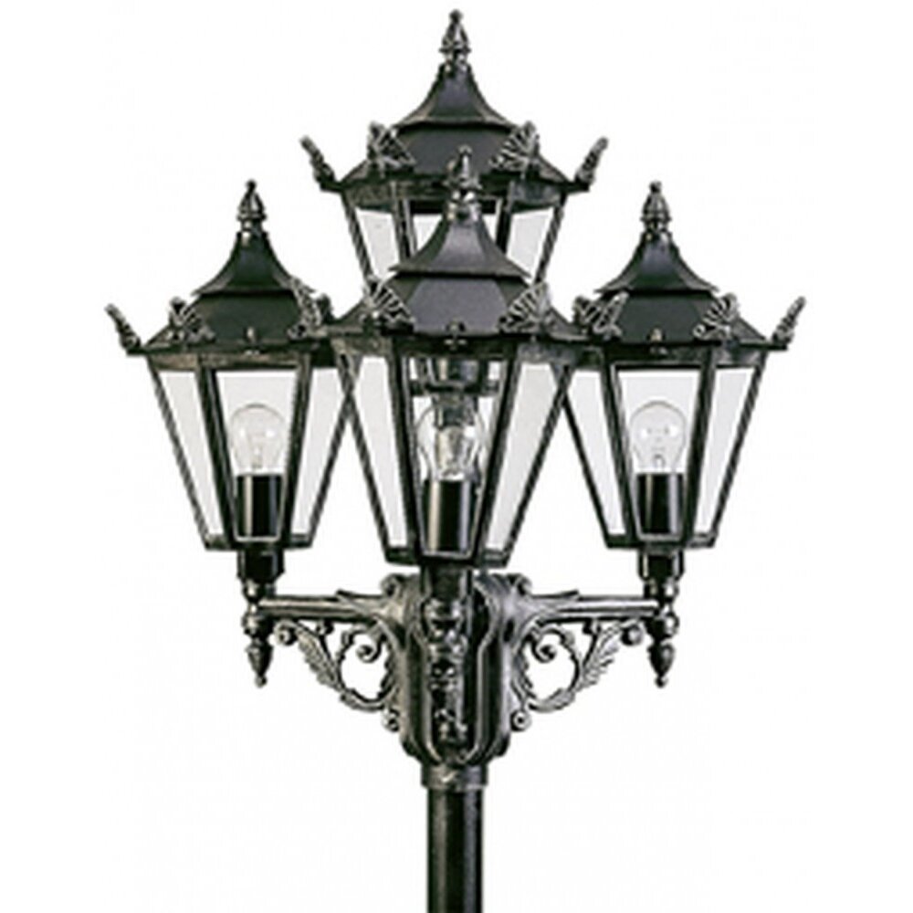 Albert 2056 Lámpara de pie para exterior Negro, Plata, 4 luces main product photo