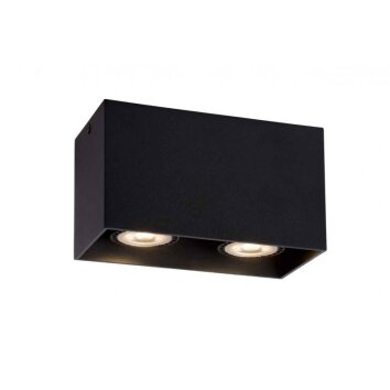 Lucide BODI Lámpara de techo Negro, 2 luces