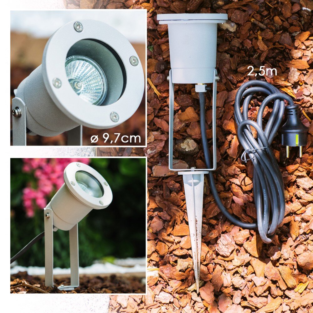 Pilsen Foco proyector jardin Plata, 1 luz main product photo