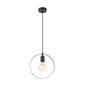 Eglo BEDINGTON Lámpara Colgante Negro, 1 luz