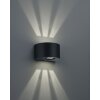 Reality ROSARIO Aplique para exterior LED Negro, 2 luces