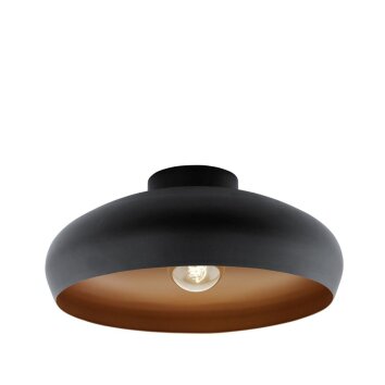 Eglo MOGANO Lámpara de techo Cobre, Negro, 1 luz