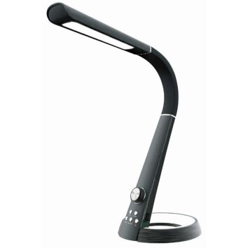 Globo PINJU Lámpara de Mesa Negro, 2 luces, Cambia de color