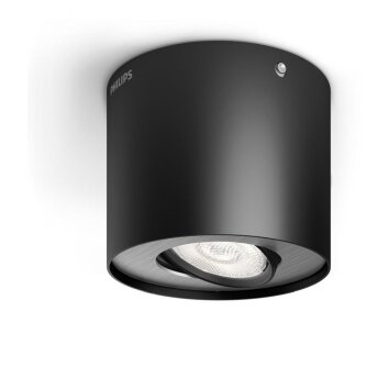 Philips Phase Lámpara de Techo LED Negro, 1 luz