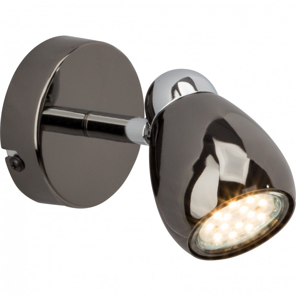 Brilliant MILANO Aplique LED Cromo, Negro, 1 luz main product photo