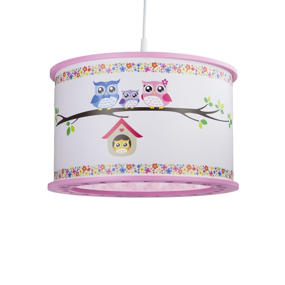 Elobra EULENFAMILIE Lámpara Colgante Rosa, 1 luz main product photo