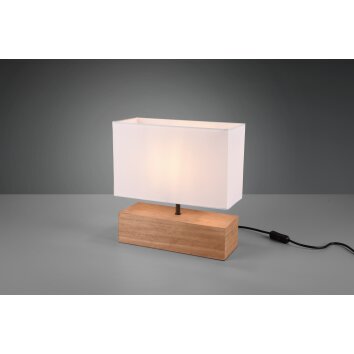 Reality Woody Lámpara de mesa LED Madera clara, 1 luz