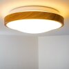 Sora Wood Lámpara de techo LED Madera clara, Blanca, 1 luz