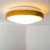 Sora Wood Lámpara de techo LED Madera clara, Blanca, 1 luz