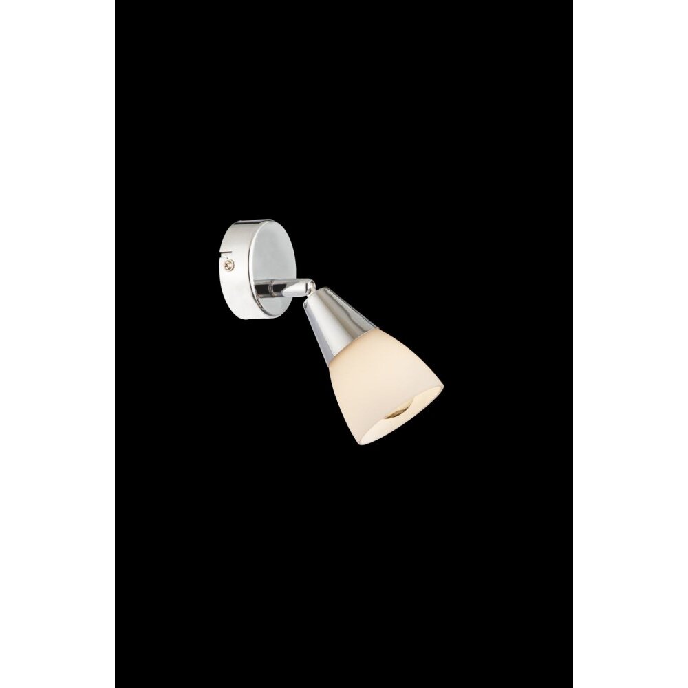 Globo Aplique Cromo, Vidrio, 1 luz main product photo