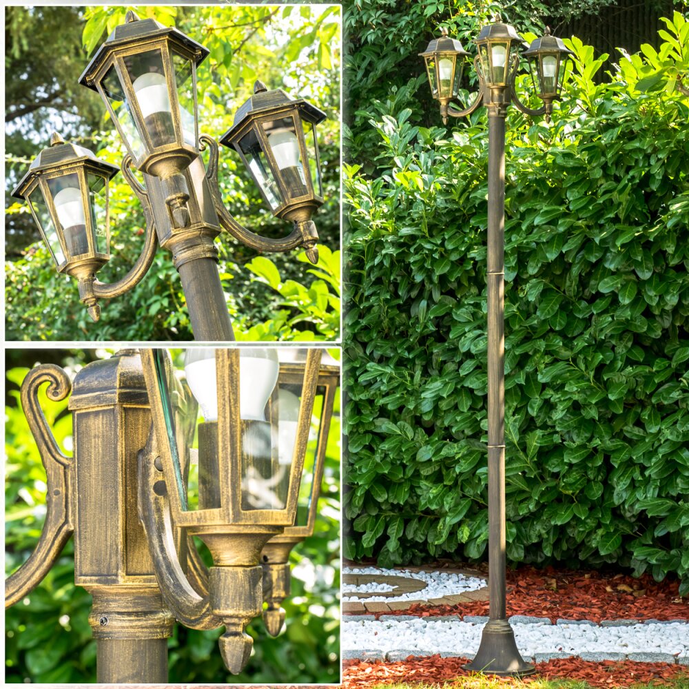 NATAL Candelabro Negro-dorado, 3 luces main product photo