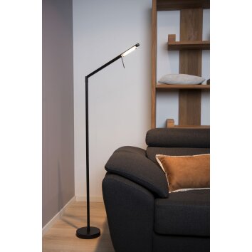 Lucide BERGAMO Lámpara de Pie LED Negro, 1 luz