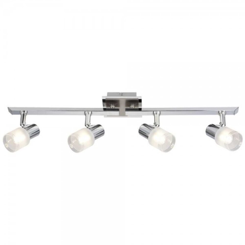 Brilliant Lea Lámpara de techo Cromo, Blanca, 4 luces main product photo