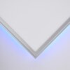Brilliant Alissa Panel LED Plata, 1 luz, Mando a distancia, Cambia de color
