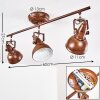 Lámpara de Techo Tina Color óxido, 3 luces