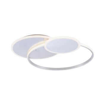 Paul Neuhaus EMILIO Lámpara de Techo LED Plata, 1 luz, Mando a distancia