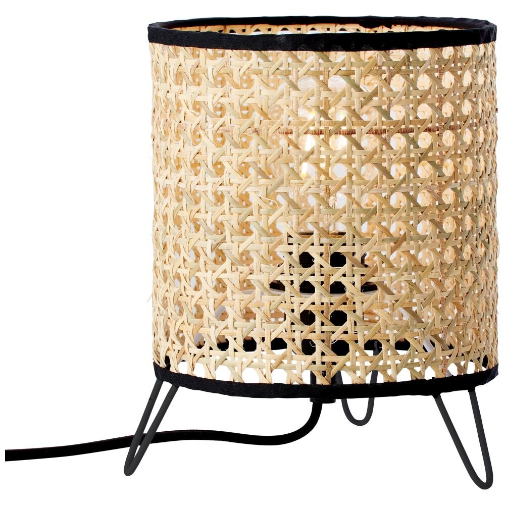 Lámpara de Mesa Brilliant Wiley Negro, 1 luz main product photo