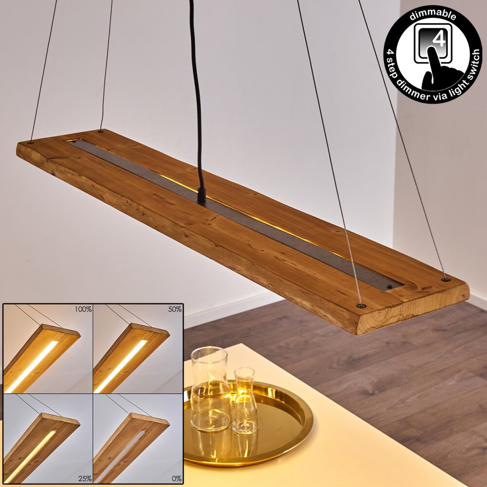 Adak Lámpara Colgante LED Gris, 1 luz main product photo