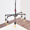 Kolyma Lámpara Colgante Color óxido, Negro, 6 luces