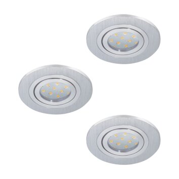 Eglo AREITIO Lámpara empotrable LED Aluminio, 3 luces