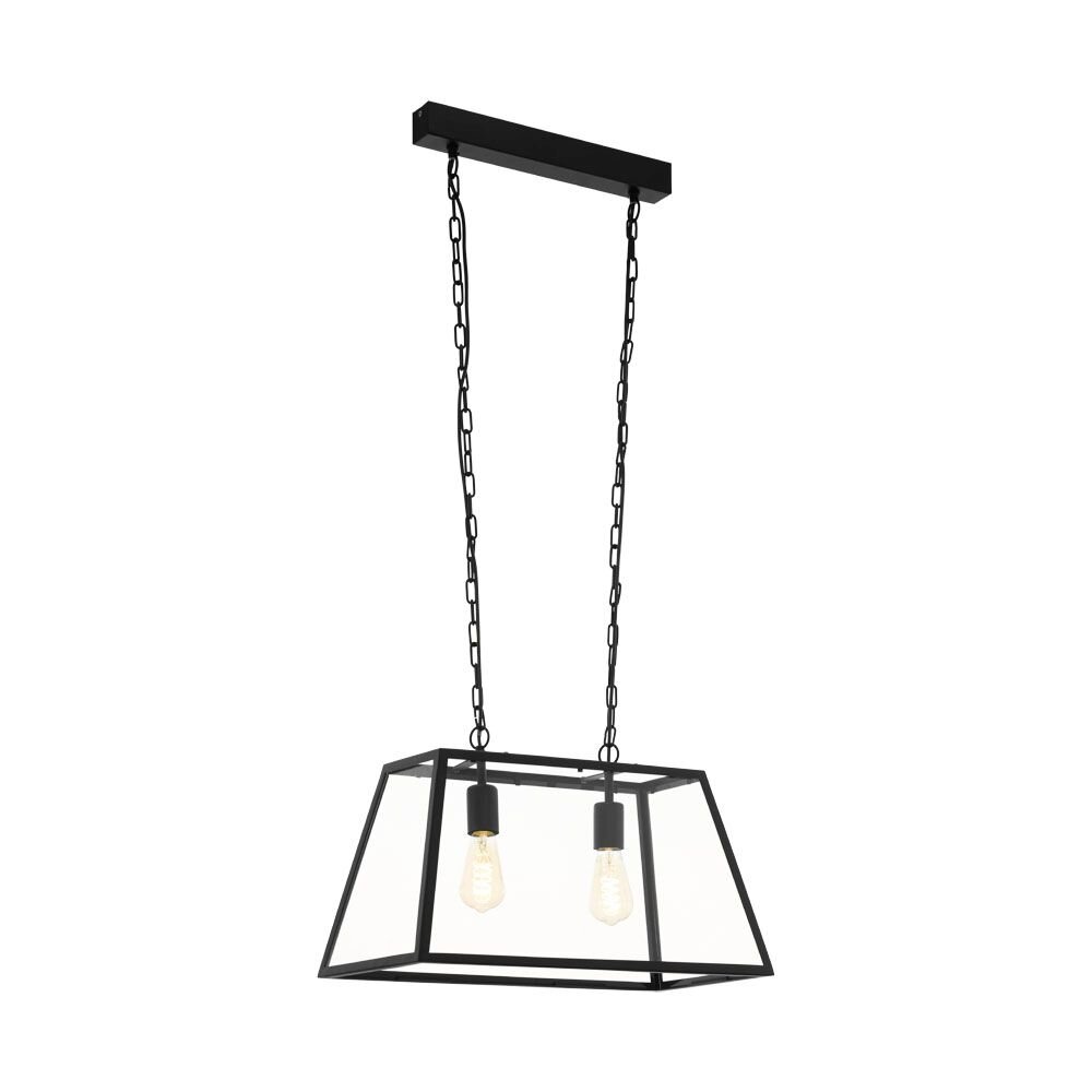 Eglo AMESBURY Lámpara Colgante Negro, 2 luces main product photo
