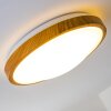 Sora Wood Lámpara de techo LED Madera clara, Blanca, 1 luz