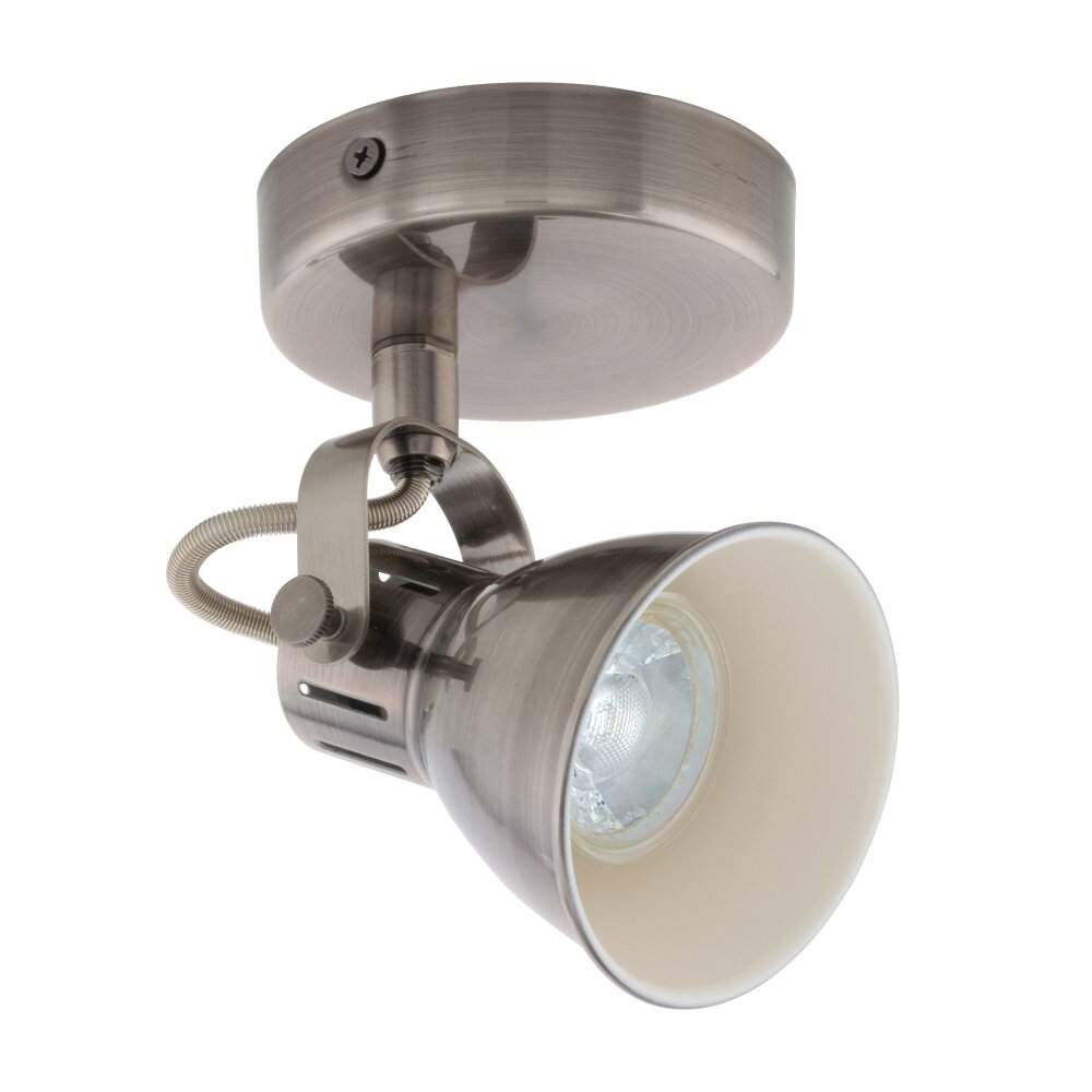Eglo SERAS Foco LED marrón oscuro, Níquel-mate, Rosa, 1 luz main product photo