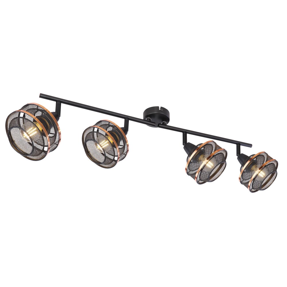 Globo BELLONA Proyector Negro, 4 luces main product photo