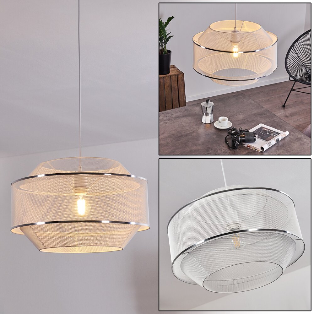 Limassol Lámpara Colgante Blanca, 1 luz main product photo