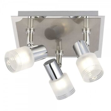 Brilliant Lea Focos de techo Cromo, Blanca, 3 luces