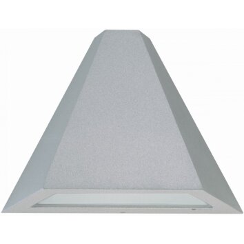 Albert 673 Aplique para exterior Plata, 1 luz