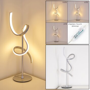 Lavaca Lámpara de Mesa LED Plata, 1 luz