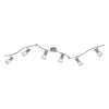 Trio LEVISTO Foco de techo LED Níquel-mate, 6 luces