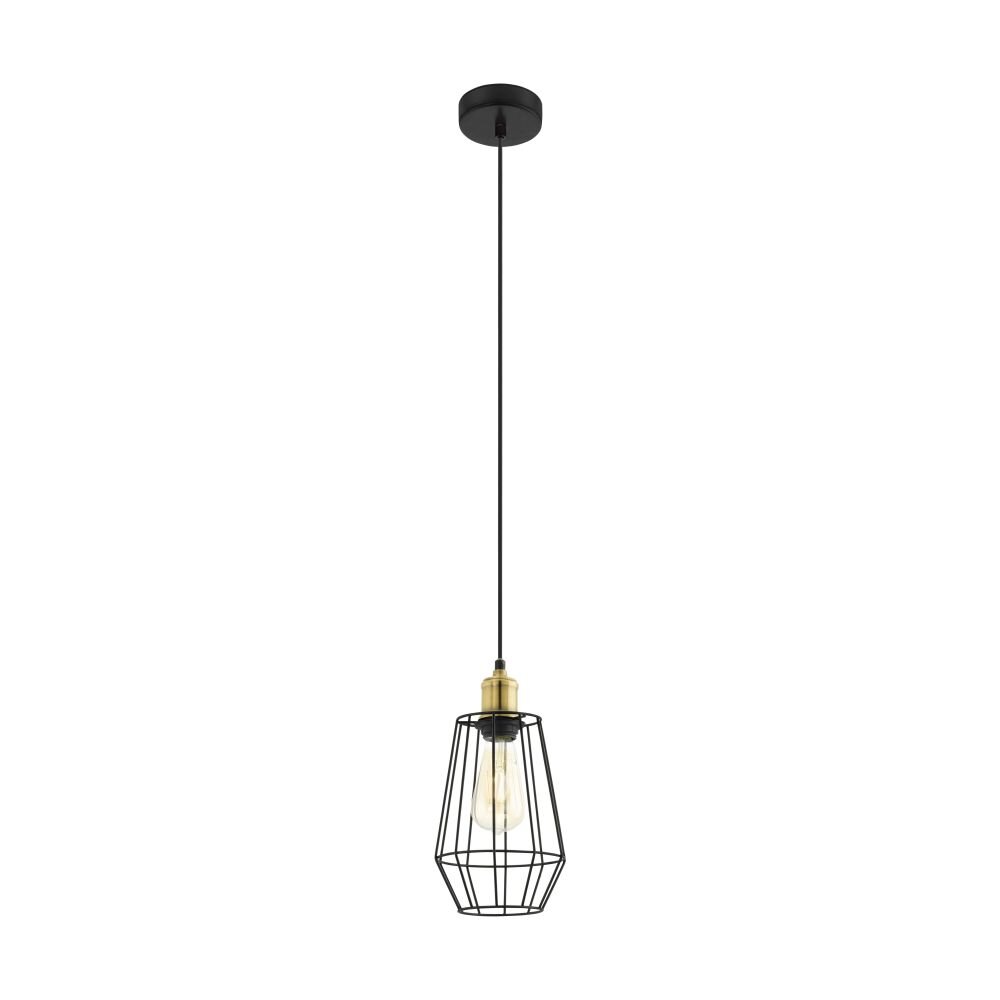 Eglo DENHAM Lámpara Colgante Pulido, Negro, 1 luz main product photo