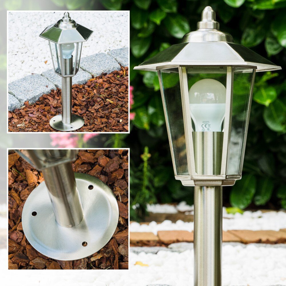 Moskau Poste de jardin Acero inoxidable, 1 luz main product photo