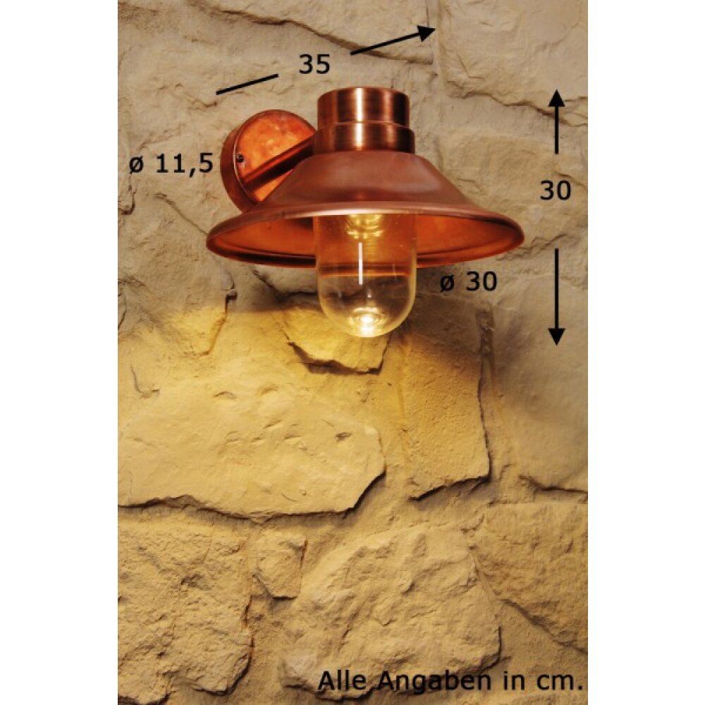 Konstsmide Aplique para exterior LED Cobre, 1 luz main product photo