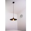 Globo KNUD Lámpara suspendida Negro-dorado, 1 luz