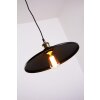 Globo KNUD Lámpara suspendida Negro-dorado, 1 luz