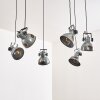 Hora Lámpara Colgante Plata, 6 luces