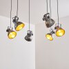 Hora Lámpara Colgante Plata, 6 luces