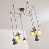Hora Lámpara Colgante Plata, 6 luces