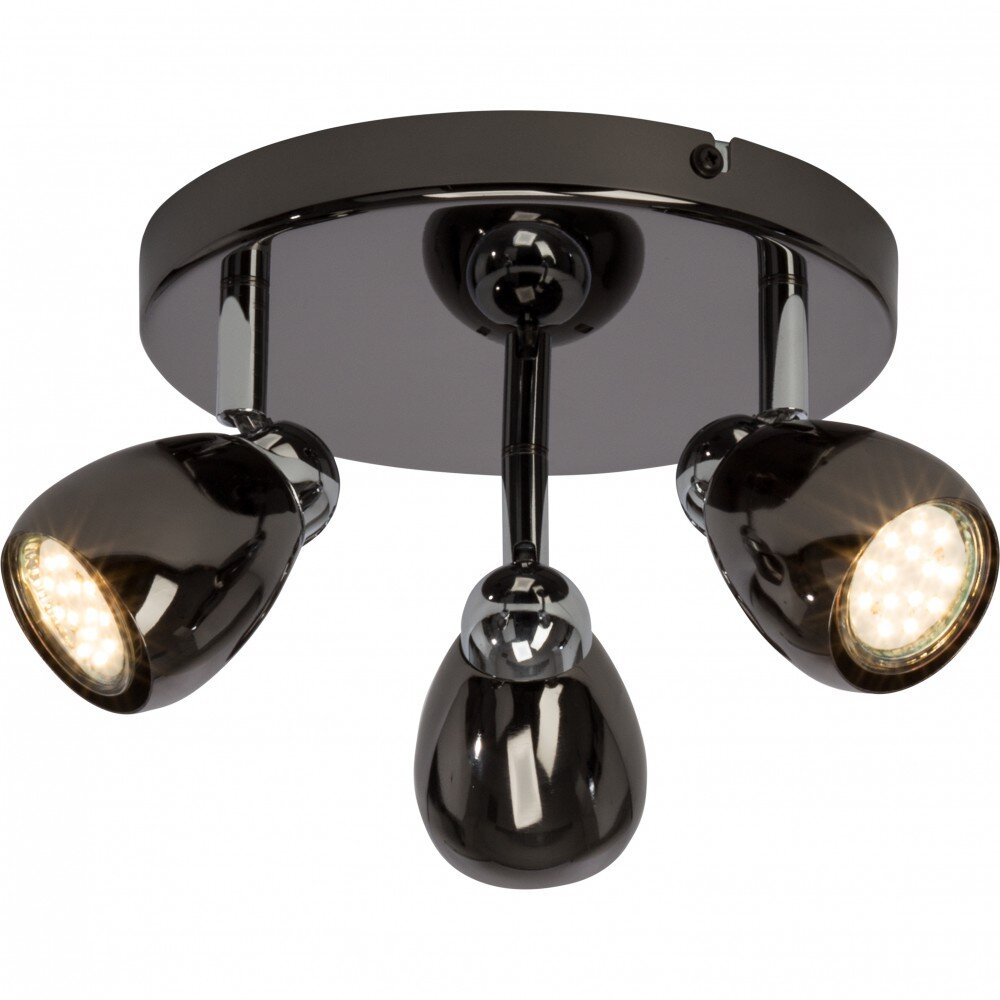 Brilliant MILANO Lámpara de techo LED Cromo, Negro, 3 luces main product photo